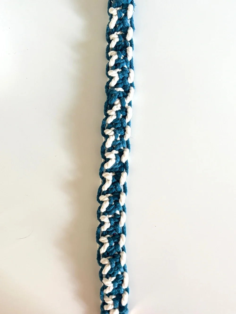 Blue/White Dog Collar - Size Large 19”